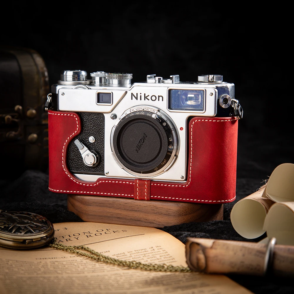 

S3 Cover Bag Leather Camera Bag For Nikon S3 Case Genuine Leather Camera Half Case Protective Case Photography Accessories