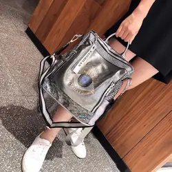 Sac à dos en cuir synthétique microcarence avec diamant pour femme, livre scolaire décontracté, sac à dos noir de grande capacité, mode