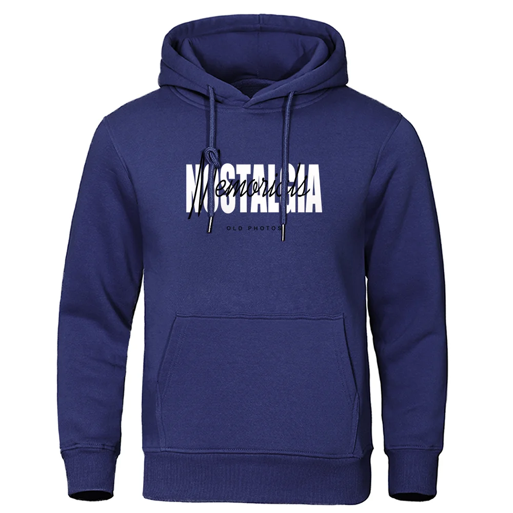 Nostalgia Memorials Old Photos Men Hoody Fashion New Prints Hoody Hip Hop Street Clothesautumn Simplicity Crewneck Hoodies Mens