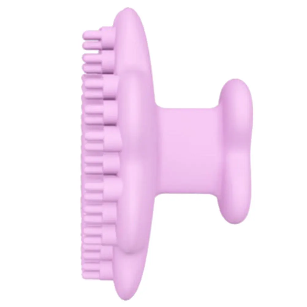 Delikatna silikonowa szczoteczka do peelingu twarzy, przenośna, ręczna szczotka do oczyszczania skóry, do skóry wrażliwej, silikonowy masażer do twarzy.