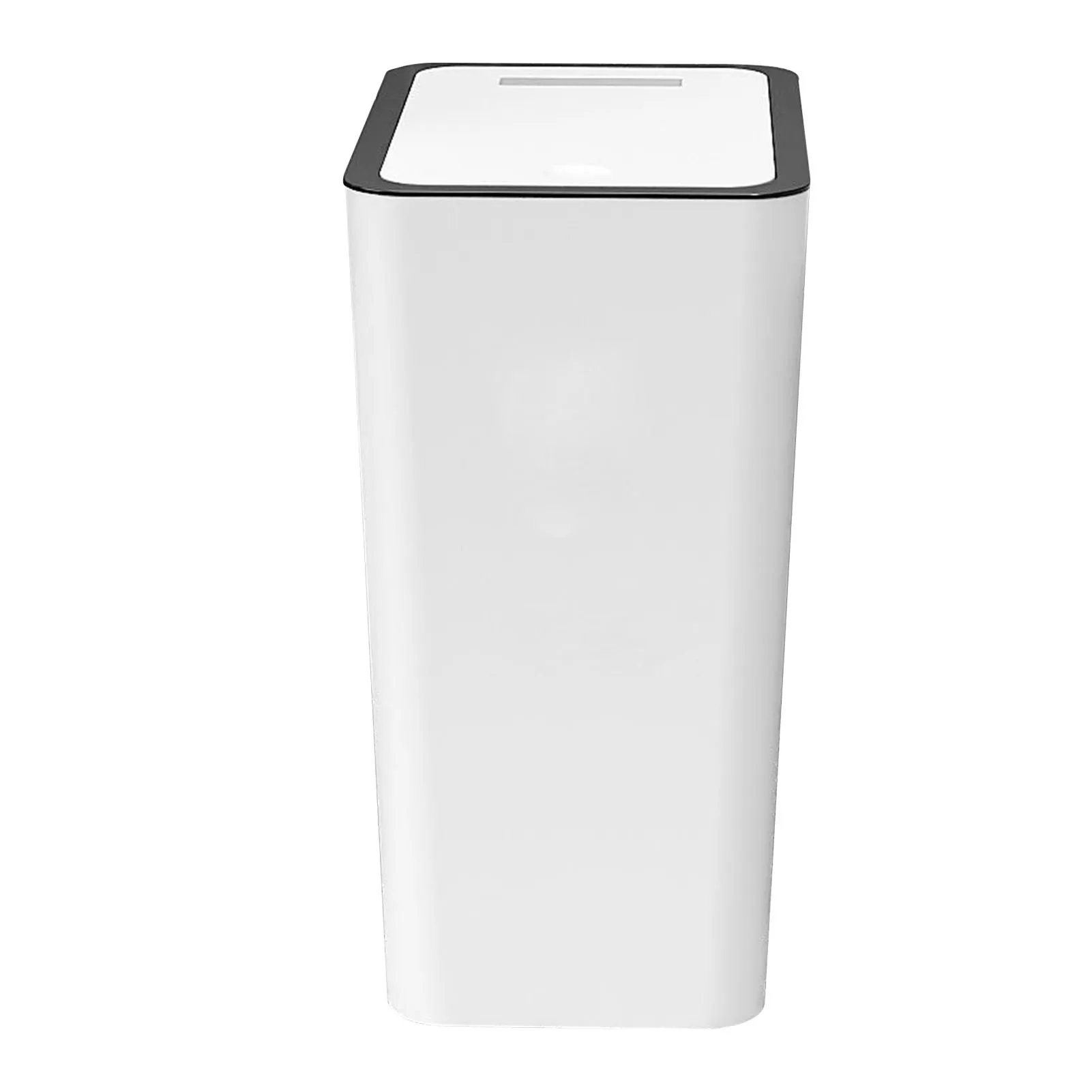 

Press Type Trash Can Matching Cover 15L Capacity Plastic Garbage Bin Minimalist Design Bathroom Toilet Kitchen Garbage Can