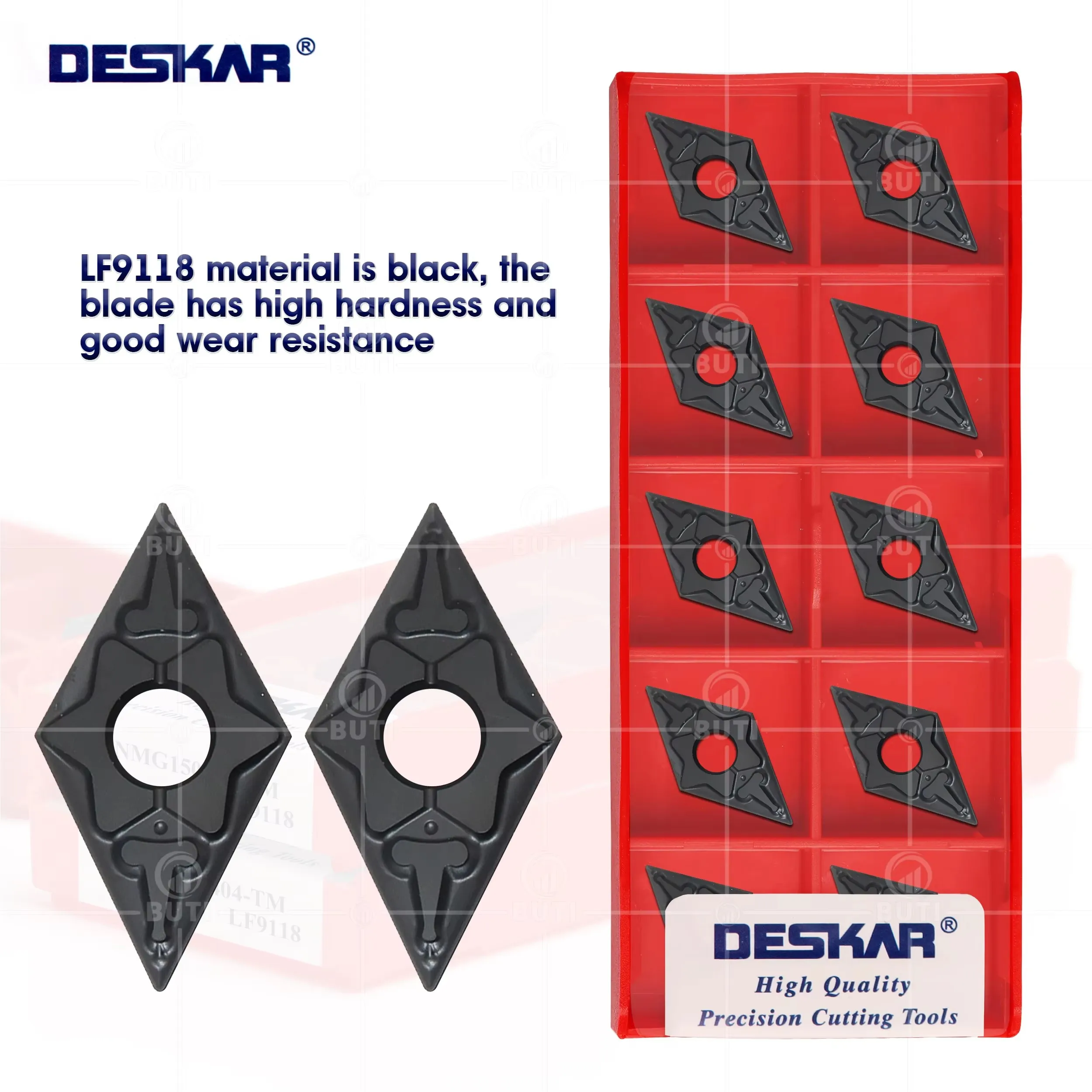 

DESKAR 100% Original DNMG150404 DNMG150408-TM DNMG150608-PM LF9118 CNC Lathe Tools Carbide Inserts Turning Tool For Steel Parts