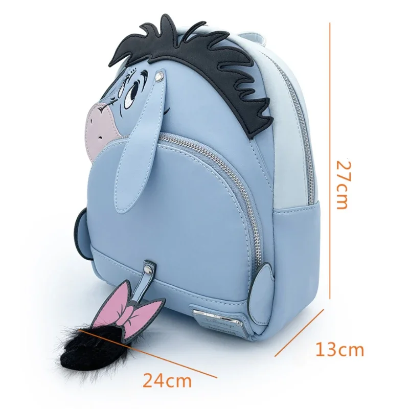 Loungefly Disney Winnie The Pooh Figure Eeyore Cosplay Anime Backpacks Cute Cartoon PU Leather Mini Backpack