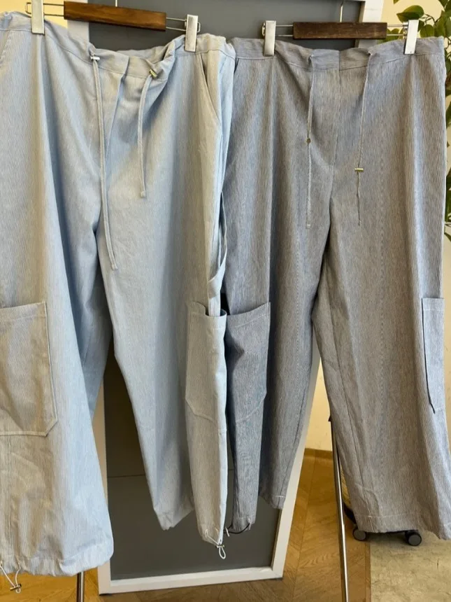 Trendy Dstring Arbeit Hosen frauen Herbst Neue Amerikanische Retro Street Design Große ket Cuffed Casual Hosen Faionable