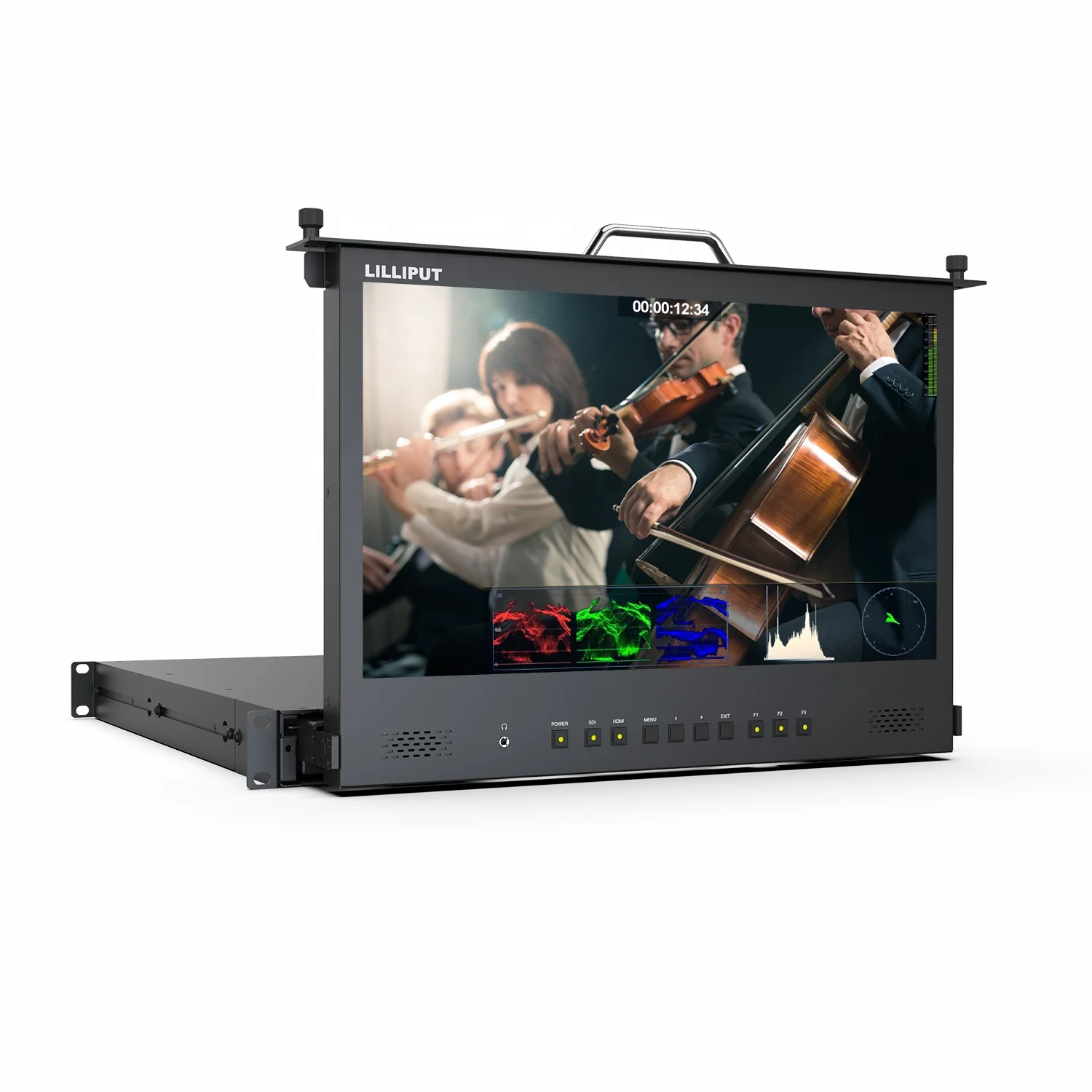 

17.3" Full HD Pull-out Rack 1920x1080 HDMI SDI Portable Broadcast