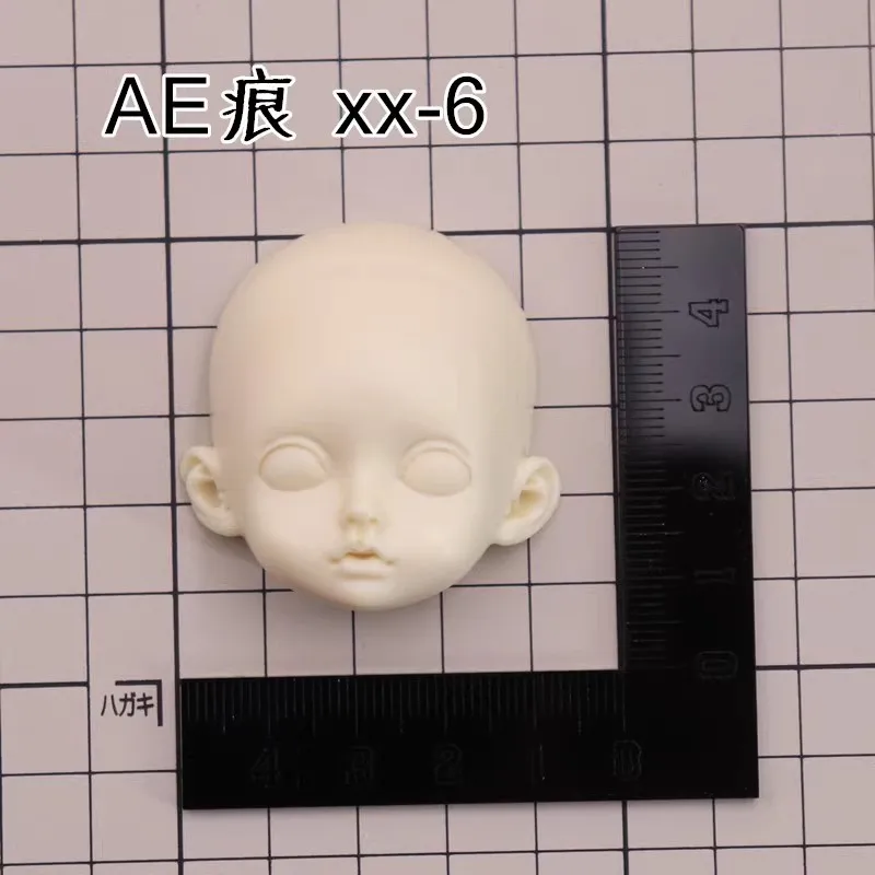 Clay Face Mold Fondant Face Mold Silicone Epoxy Soft Pottery Face Anime Cartoon Character BJD Doll Face 6#