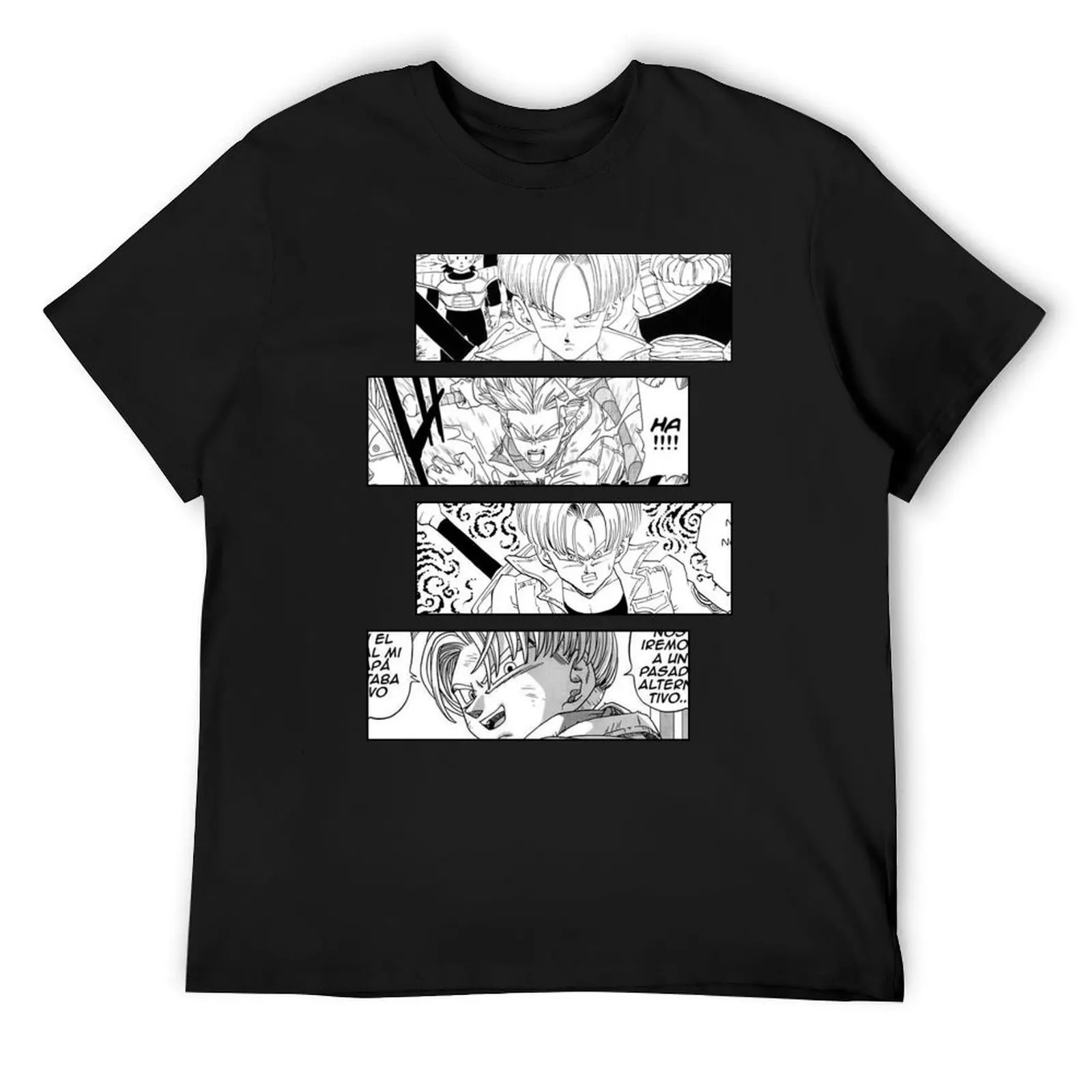 

Trunks Manga Stripe Design T-Shirt anime clothes summer top anime blue lock oversized t shirts for men