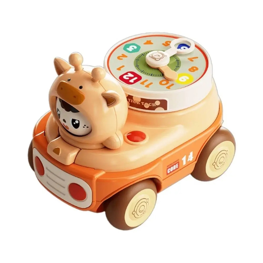 3 Facial Inertia Toys Car Early Learning Cartoon Pull Back Vehicle Toys Face Changing Mini Pull Back Press Vehicle Toys