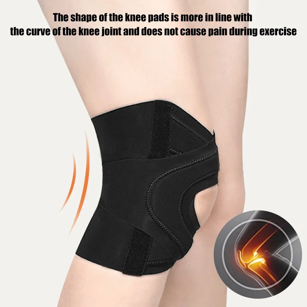 1 Pcs Sports Knee Brace Compression Knee Sleeve with Stabilizers, Knee Support for Meniscus Tear, Weightlifting, Arthritis Pain