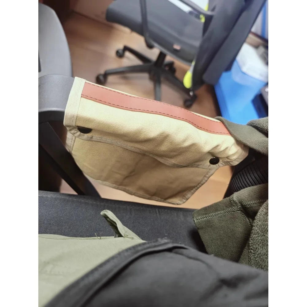 Lightweight For Camping Chair Side Pouch With Sturdy Canvas Build For Holding Essentials During Outdoor Activities