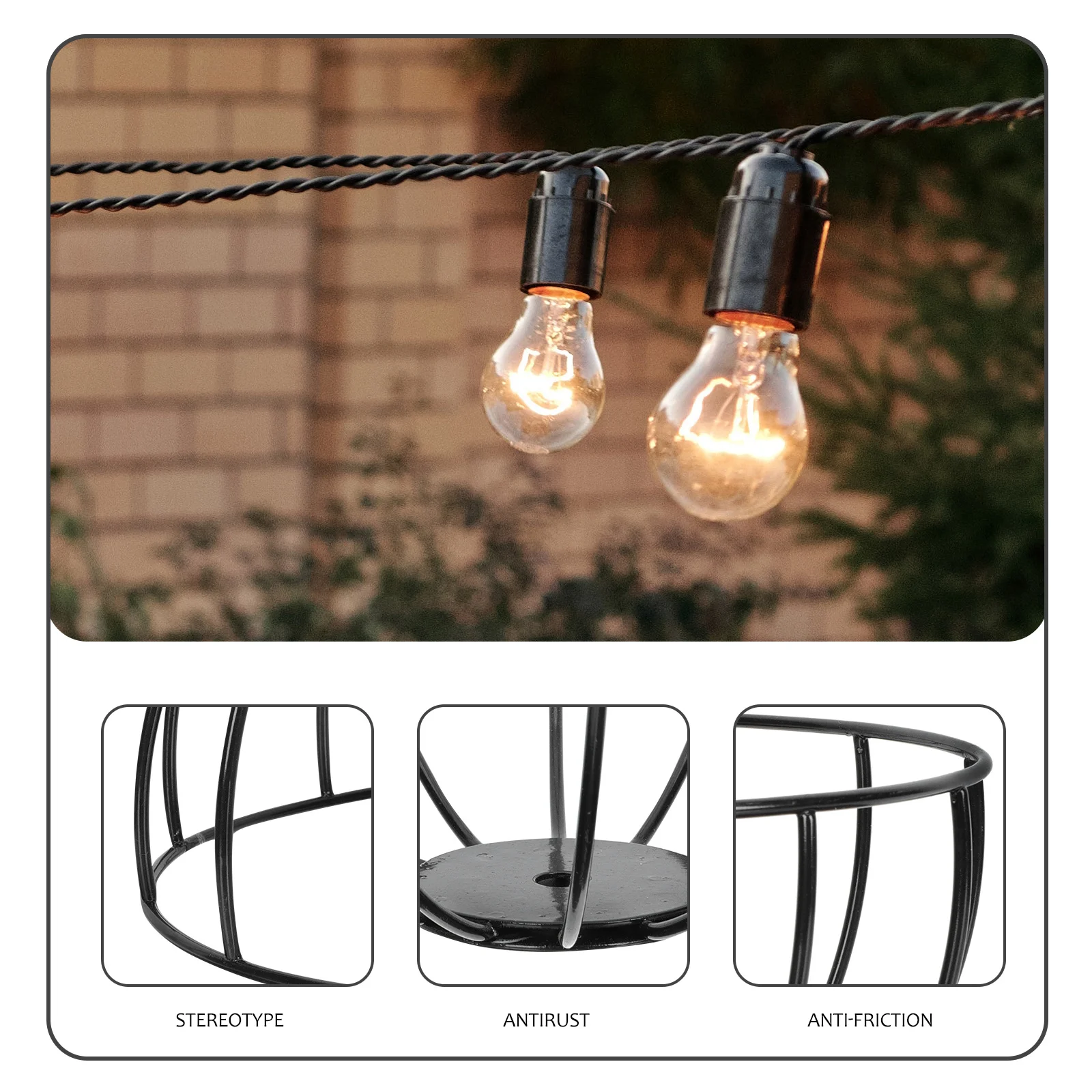 

E27 Iron Lampshade Artistic Wrought Iron Pendant Light Shade Diy Round Shell Decorative Ceiling Lamp Cover Household Ironwork