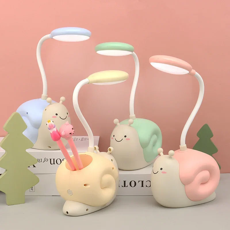

Cute Kids Cartoon Night Light USB Bedroom Bedside Lamp Eye Protection LED Table Lamp Learning Desk Reading Lamp Children’s Gift