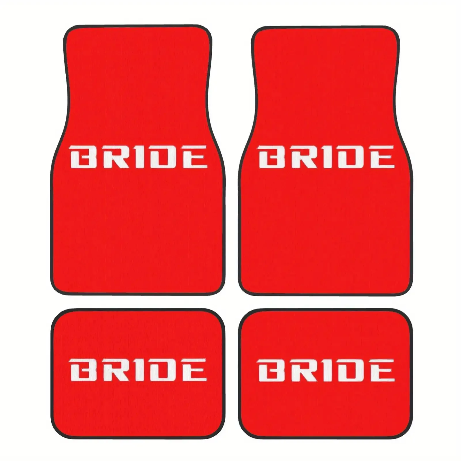 

Red Bride Letter Car Floor Mats,Durable Comfortable Mats, Easy Installation, Fashion Car Decor, Ideal wedding driver Gift Choice