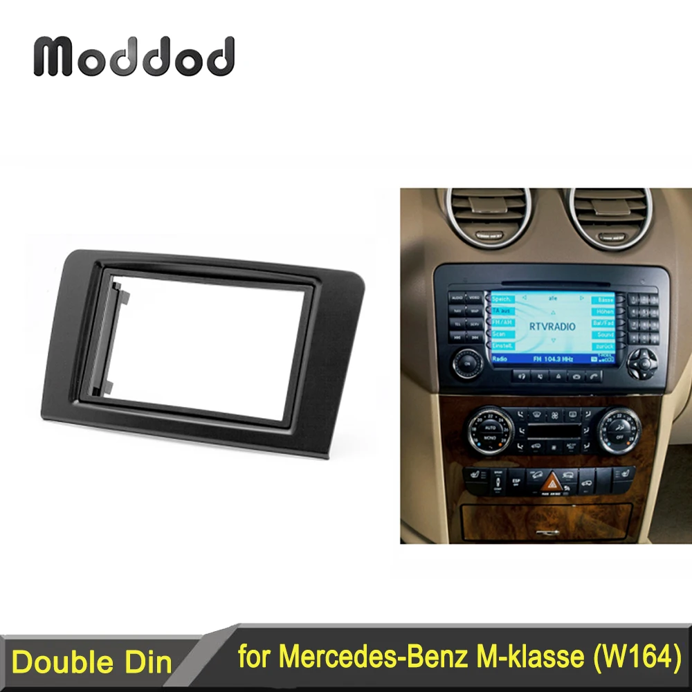 

Double Din Stereo Panel for MERCEDES-BENZ M-klasse (W164) 2005-2011 Fascia Radio Dash Mounting Installation Trim Kit Face Frame