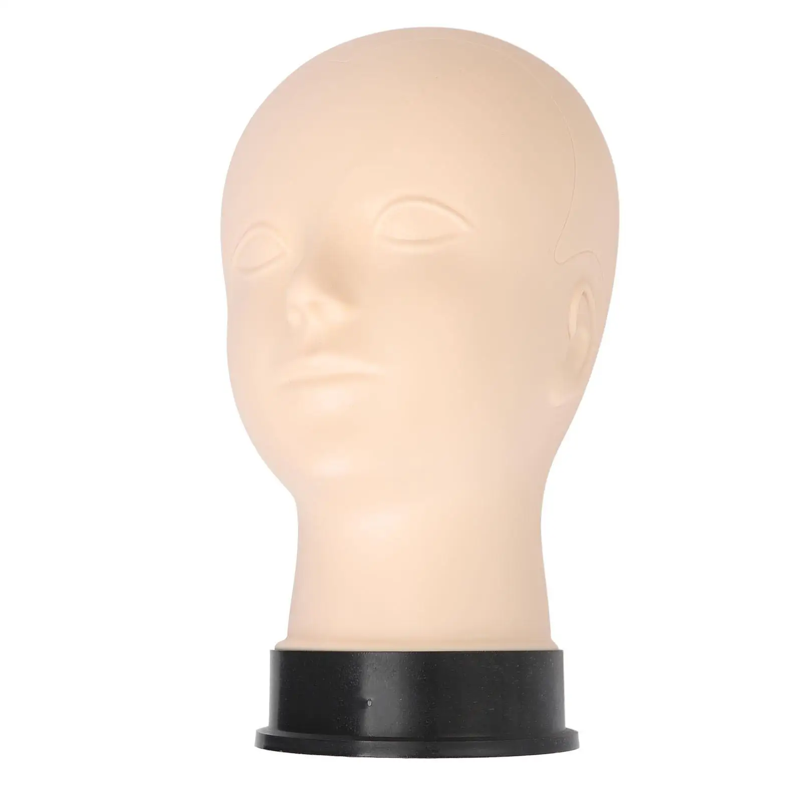 Cabeza de Maniquí de silicona con textura de piel y Base de PVC para maquillaje para entrenamiento, herramienta de práctica de maquillaje