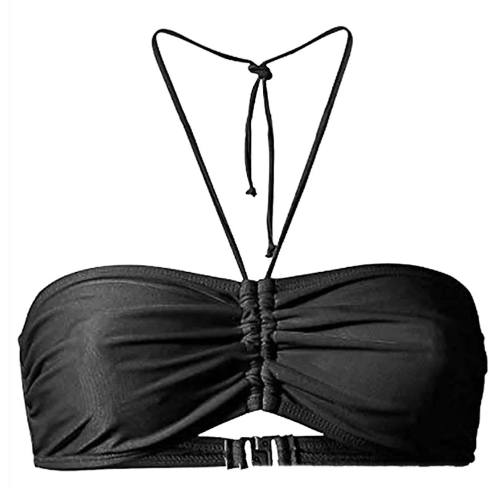 Women Sexy Lingerie Bikini Halter Neck Bra Swimwear Summer Beachwear Bandeau Top Women's Seamless Tube Bra Intimate