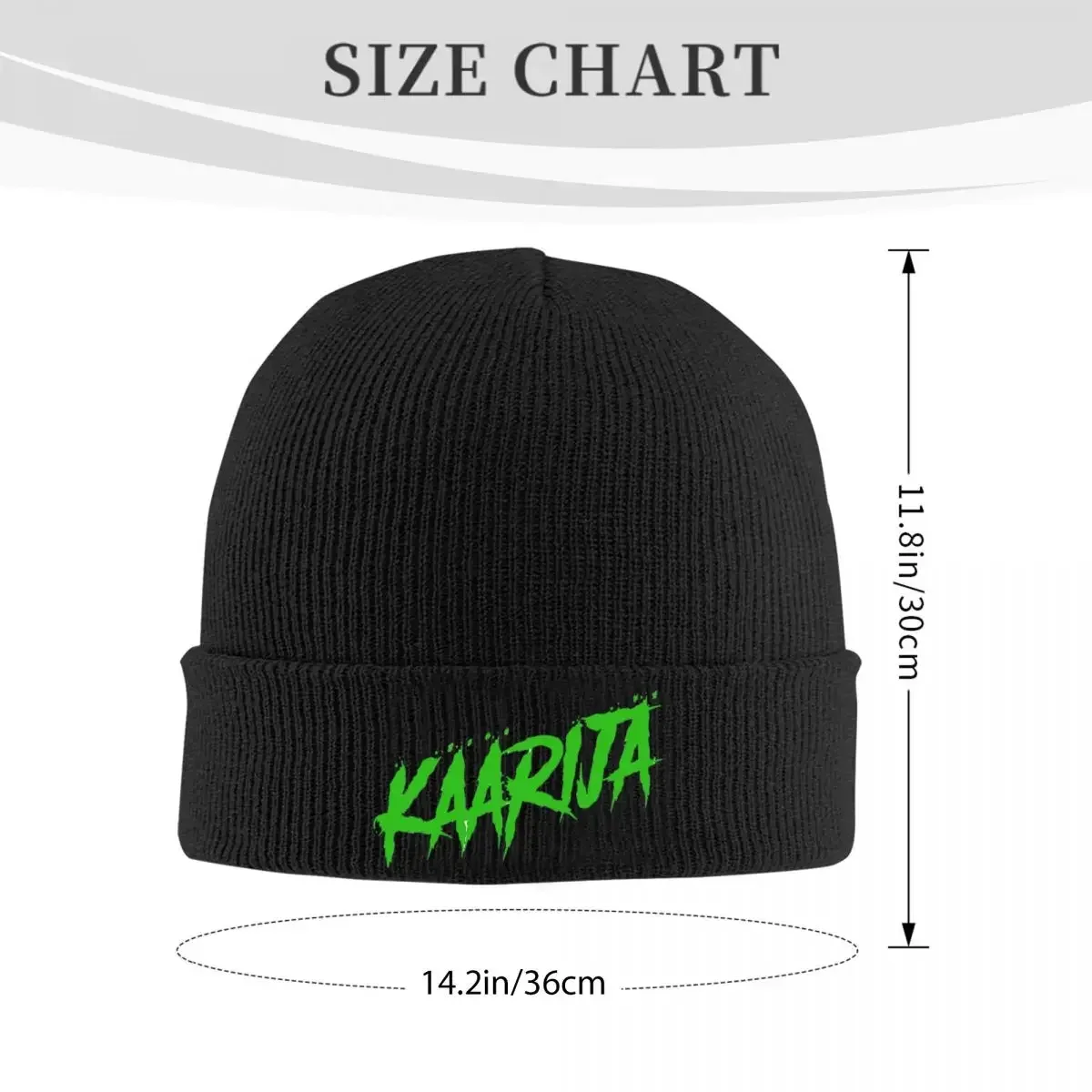 Kaarija Logo Warm Knitted Cap Fashion Bonnet Hat Autumn Winter Outdoor Beanies Hats for Men Women Adult