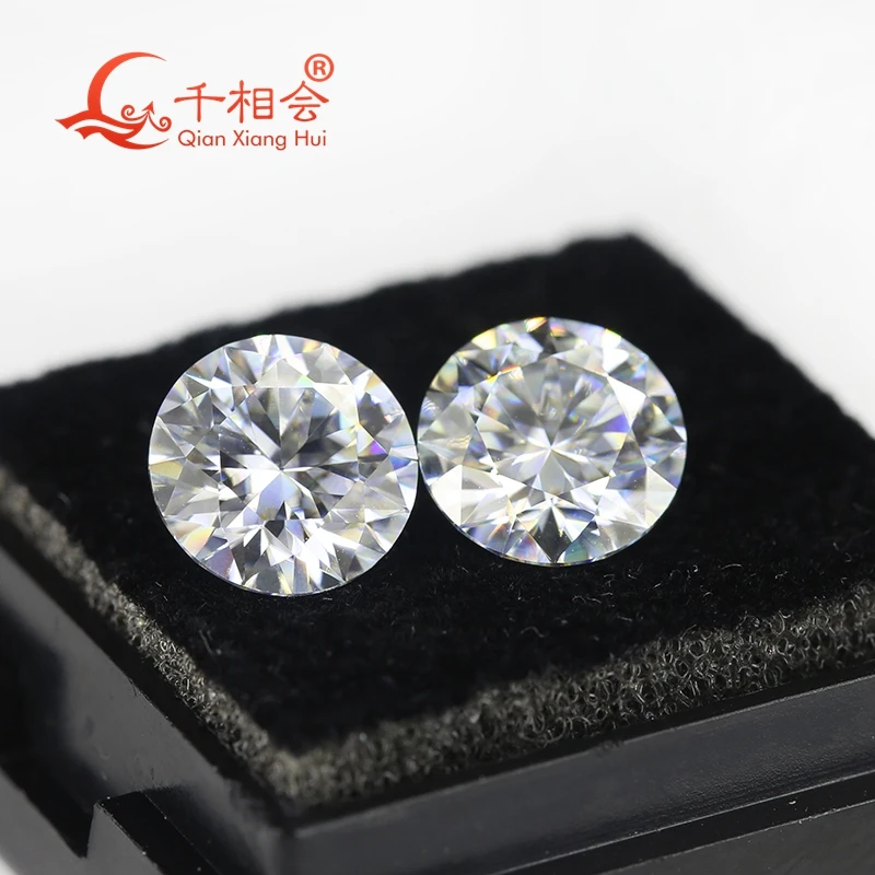 DE VVS1 الأبيض مويسانيتي جولة بريليانت قطع حجر فضفاض 3-11 مللي متر 0.1-5ct الماس القلم البديل أسعار الجملة