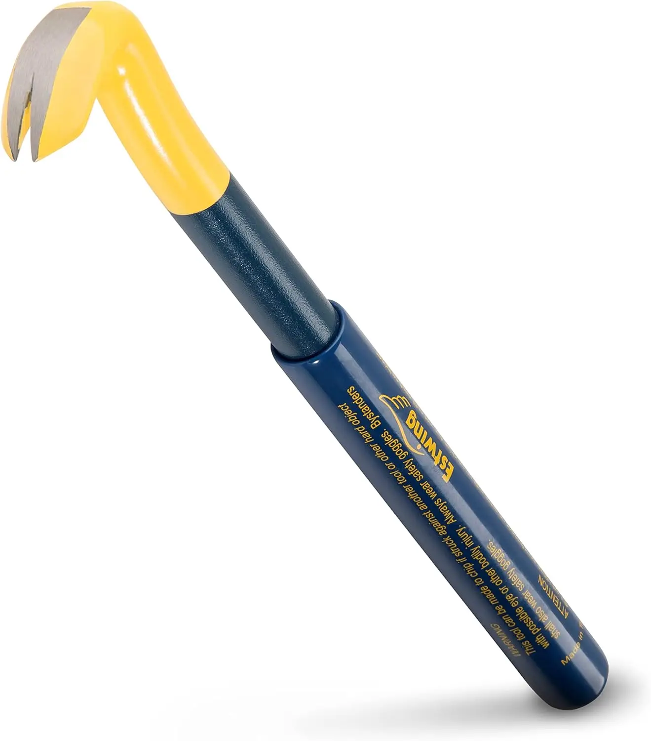 

10" Forged Steel Pry Bar with Vinyl Cushion Grip - Handy Claw Nail Puller Tool