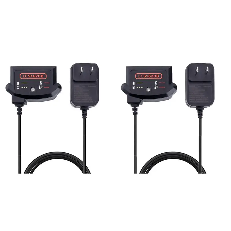 

【HAPPY】2 литиевых аккумулятора 20V MAX для Black Decker LCS1620B, литий-ионный аккумулятор 20В LBXR20 LBXR20-OPE, вилка стандарта США