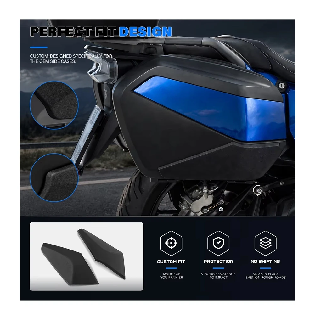 ABHX-Side Case Guard Anti-Scratch Luggage Guard Side Box Cover For BMW R 1300 RT R1300 RT R 1300RT 2025