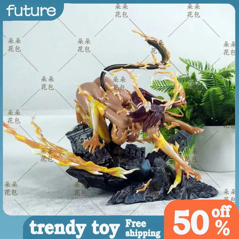 

Фигурка кошкодевочки Шихоин Йоруичи из Bleach, 25 см, ПВХ, аниме-статуэтка, модель для коллекции, настольное украшение, праздничные подарки, детские игрушки