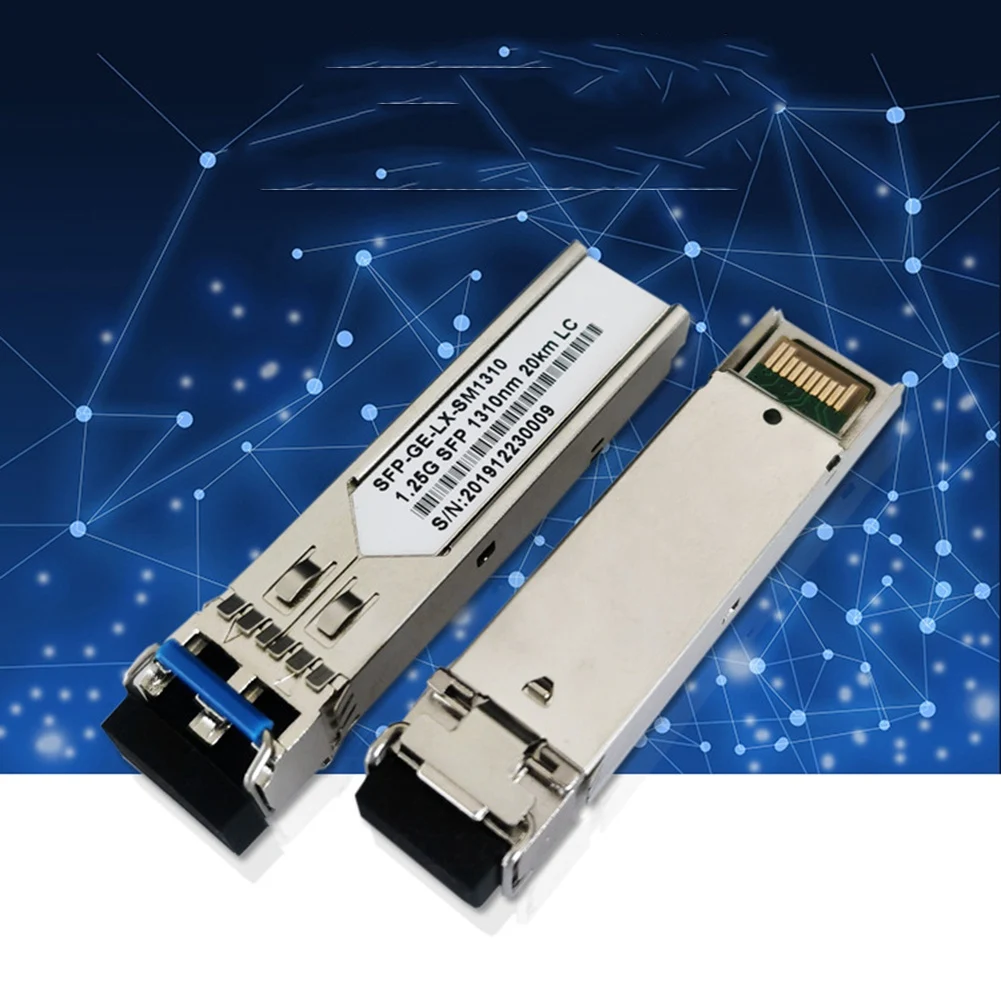 Optyczny moduł optyczny SFP Gigabit jednomodowy moduł optyczny SFP-GE-LX-SM1310 20KM podwójny światłowód 1.25G dla Huawei H3C