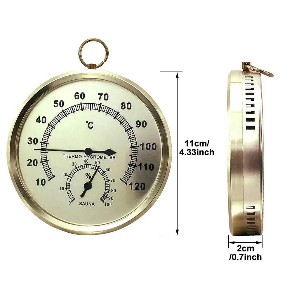 Sauna Thermometer Hygrometer Temperature and Humidity Table Bath Sauna Room Accessories