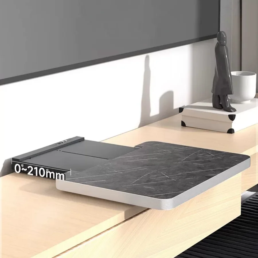 2025 جديد UST العارض بمحركات صينية المنزلق ، الذكية تلفزيون الليزر المحمول الجدول تلسكوبي UST العارض الرف خزانة