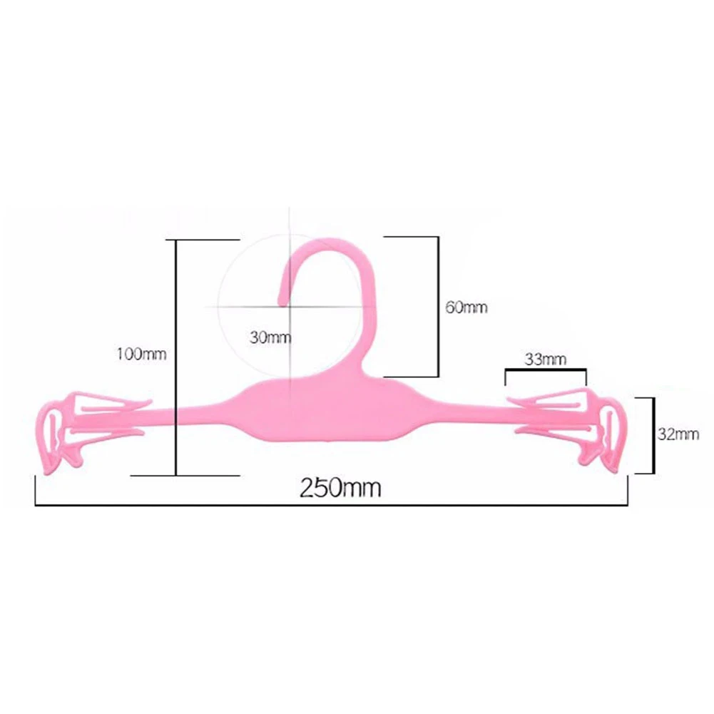 10pcs Widened Coat Hanger Thickened Non-slip Bra Clothes Support Rack Smooth Exterior No Burr Suitable For Underwear Store