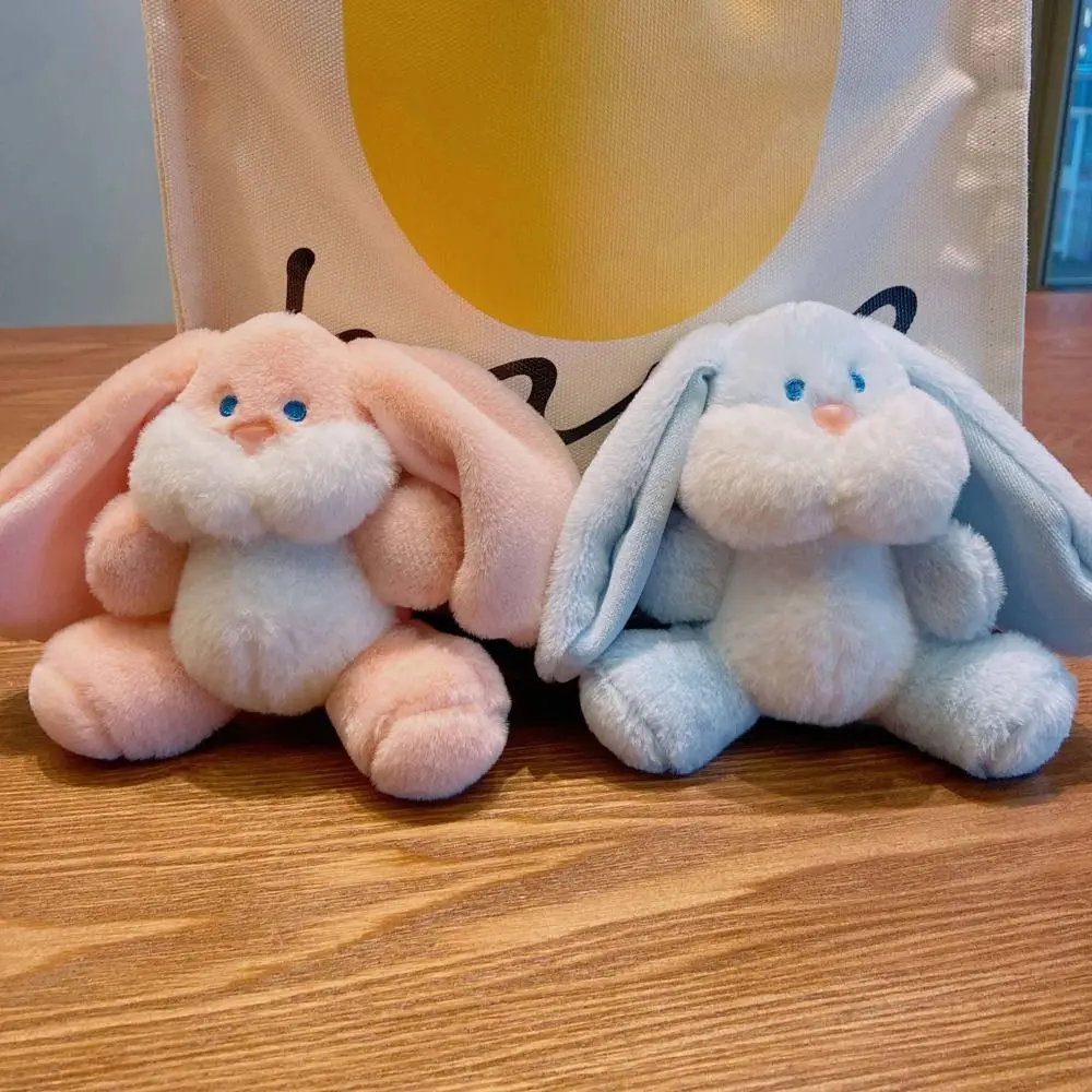 Large Children Bag Pendant Animal Plush Car Key Key Rings Key Chains Rabbit Cartoon Keychains Korean Keyrings