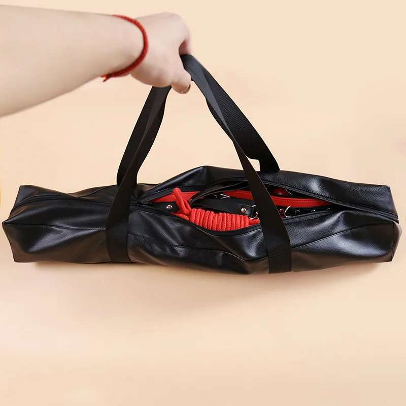 SM Leather Bag of storage Sex Toys Handbags Storage Handbag for Whip Mouth Gag Large Handcuffs Capacity Bag BDSM Bondage Shop