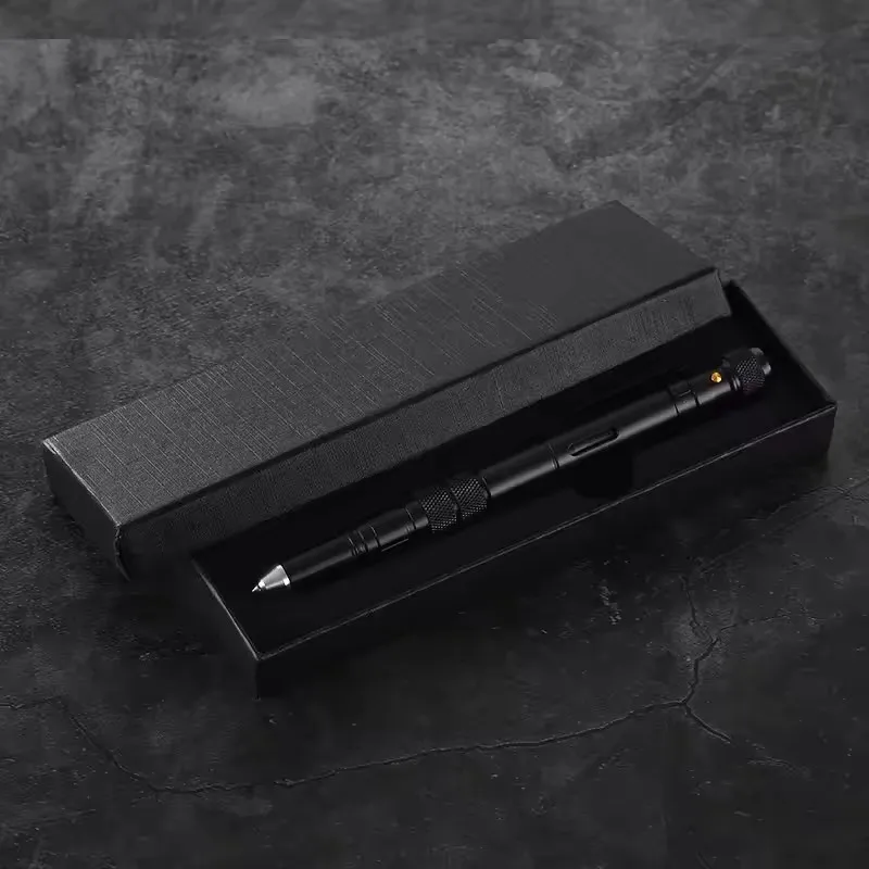 

Multifunctional Tactical Pen 4-In-1 Portable Outdoor Defense Flashlight Emergency Glass Breaker Tactical Anti Skid Ballpoint Pen