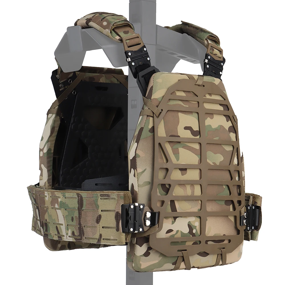 Imagem -02 - Tático Pfm Modular Airsoft Caça Colete Autofit Cummerbund Molle Conforto Espuma Liberação Rápida Fivela Placa Transportadora Armadura Colete