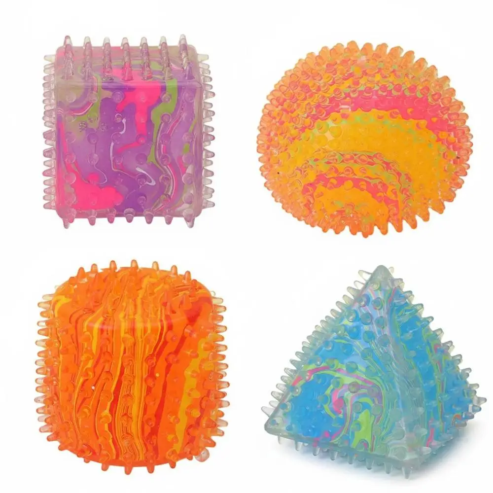 

Мягкий пружинящий мяч-антистресс с медленным восстановлением формы, геометрический, разноцветный, для снятия тревоги и декомпрессии