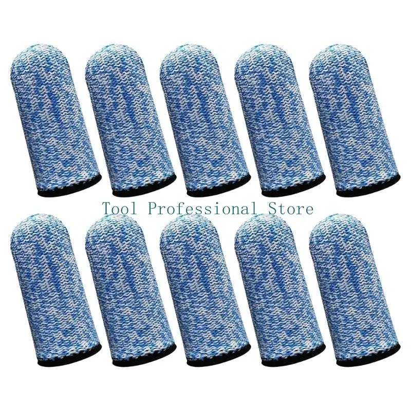 57QFフィンガーコットグローブスリーブカバーガード優れたカット保護を提供する10pcs
