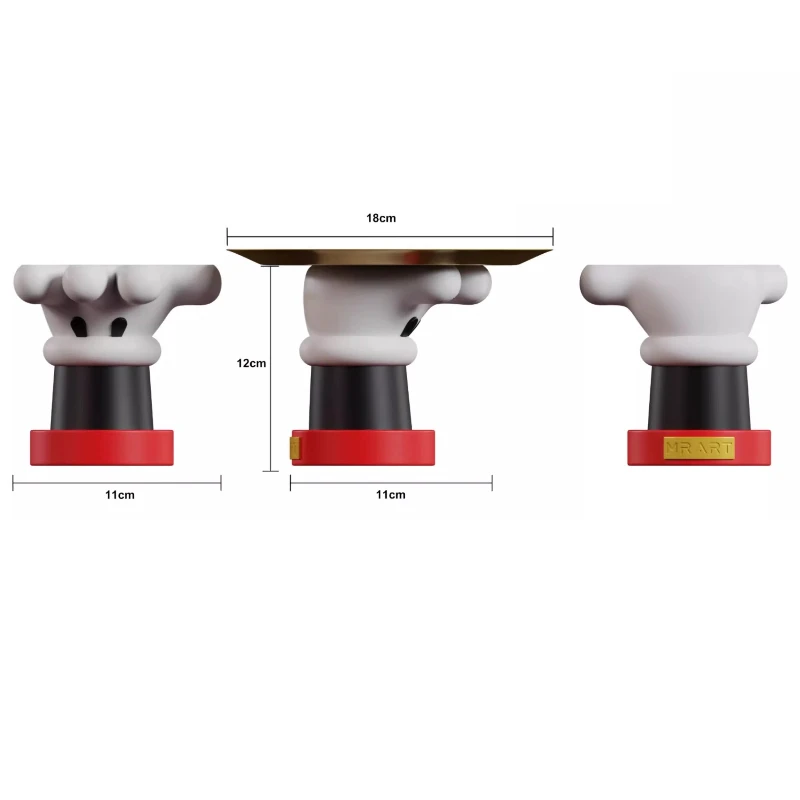 أنيمي الشكل الإبداعية ميكي مفتاح تخزين الرف صينية مدخل سطح المكتب نموذج الحلي ديكور المنزل الأطفال هدايا عيد ميلاد لعبة #1