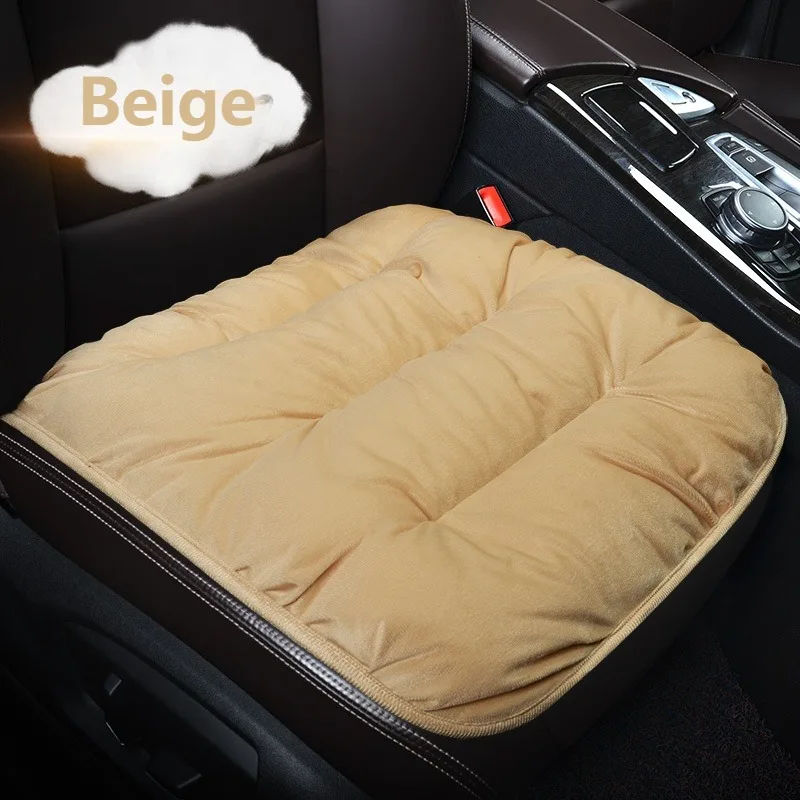 Car Seat Cover,Warm Short Plush Seat Cushion Pad,Soft Fuzzy Seat Protector,Auto Interior Accessories for Vehicles,SUV,Truck