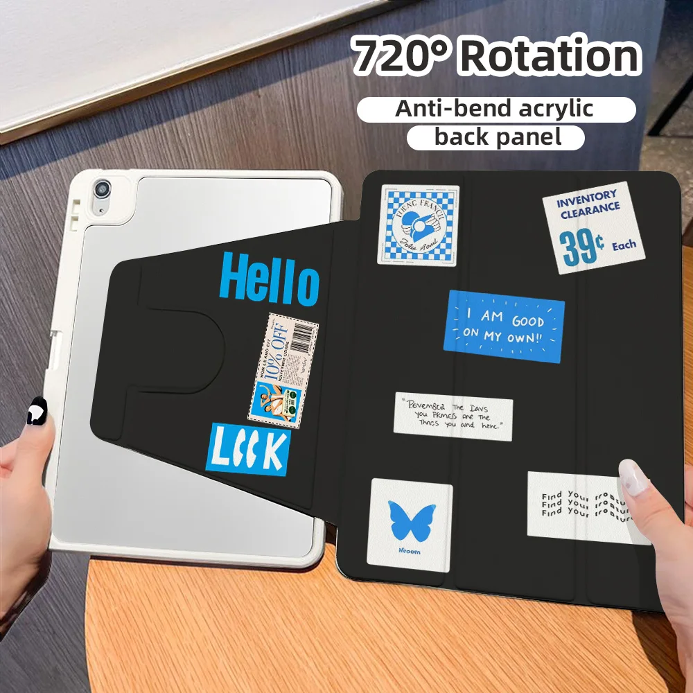 2026 New 720° Pattern Tablet Case for iPad 10.2