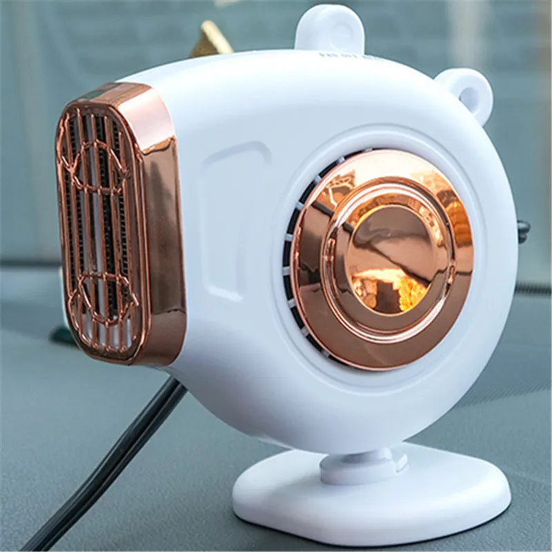 Auto Dashboard Cooling Windshield Defroster for Vehicle 3-in-1 12V 120W Adjustable Car Heater Fan