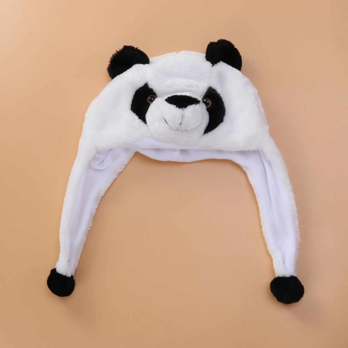 

Animal Warm Winter Hood For Adults Children White Cute Panda Earflap Ski Costume Accessory Animal Hood Hat Winter