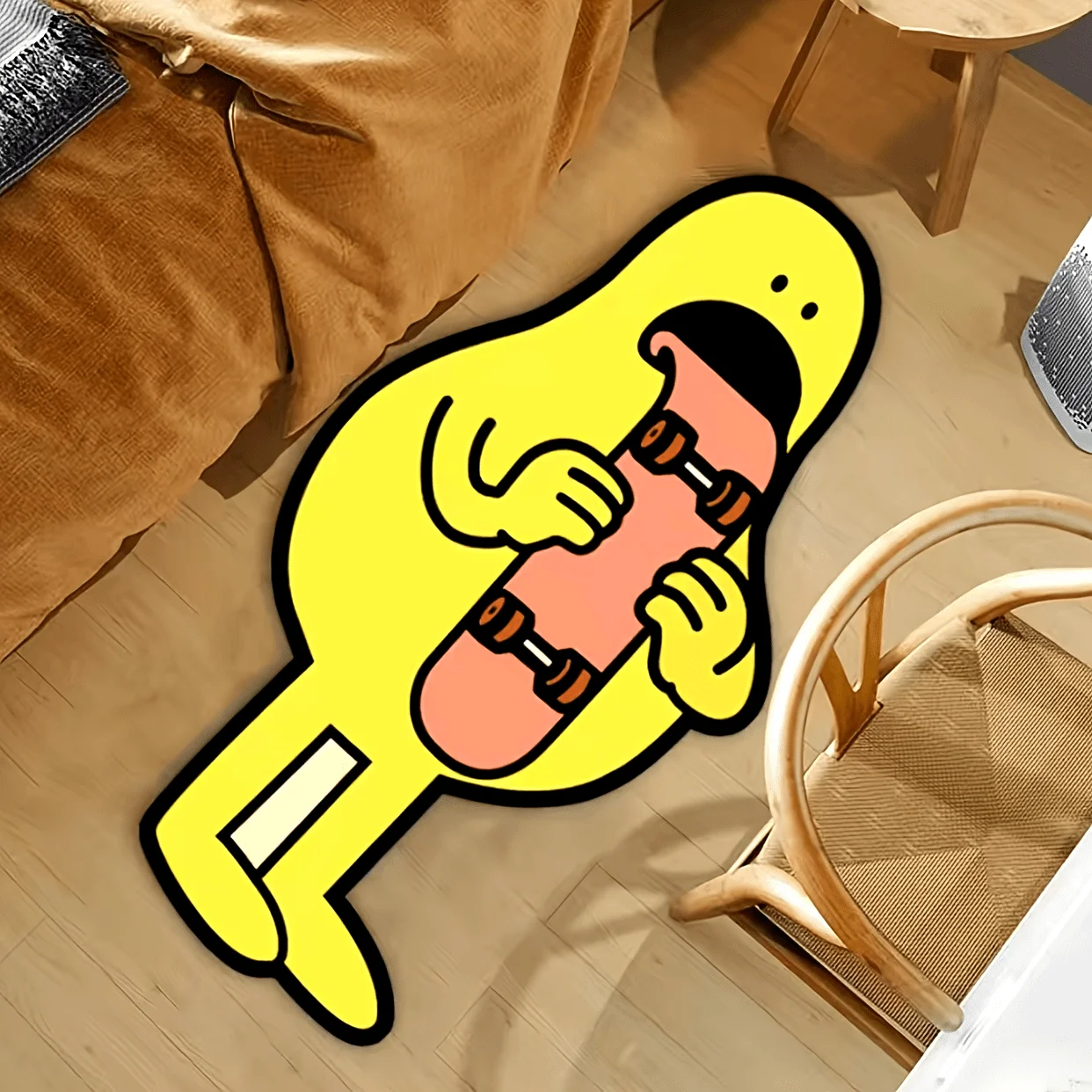 

VIKAMA мультфильм бразильский татами напольный коврик прикроватный изогнутый ковер балюстрада входная дверь ковер для ванной комнаты украшение дома