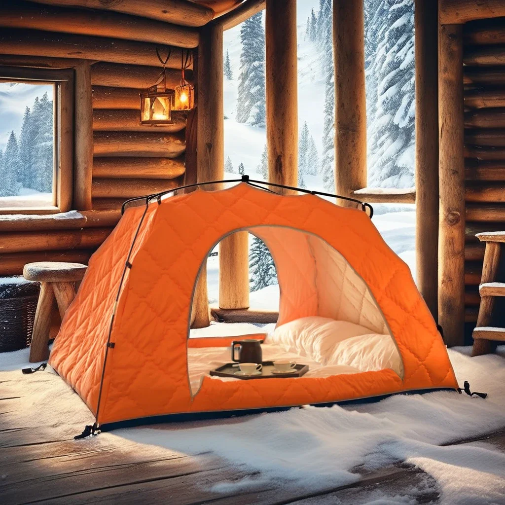 

Wholesale Single Layer Winter Indoor Warm Bed Tent Windproof And Sound-Insulated Cotton Waterproof For Cold Weather