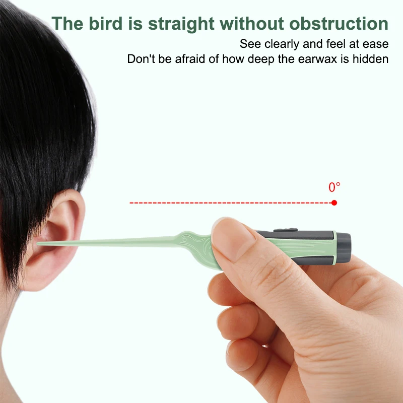 LED Flash Light Ear Wax Baby Ear Cleaner Tweezer Soft Ear Picks Curette Picker Ear Cleaning Tools Ear Wax Dig Removal Earpick