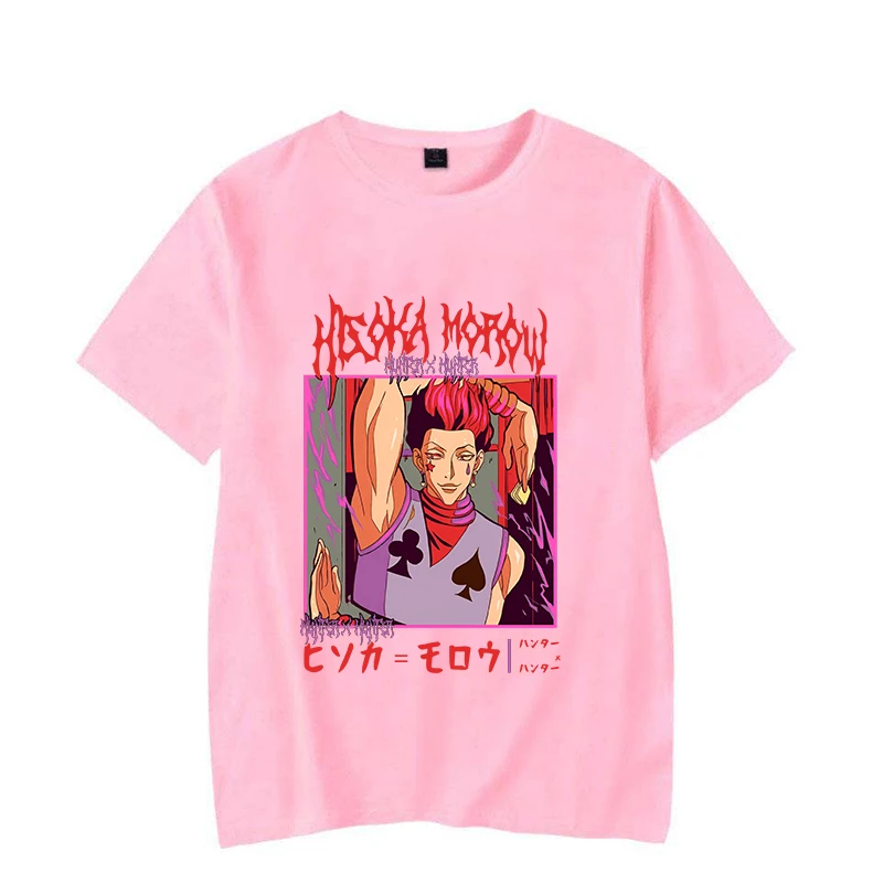 New Anime Hisoka Print T Shirts Women Men Casual Round Neck Tees Top Summer Cool Loose Short Sleeve