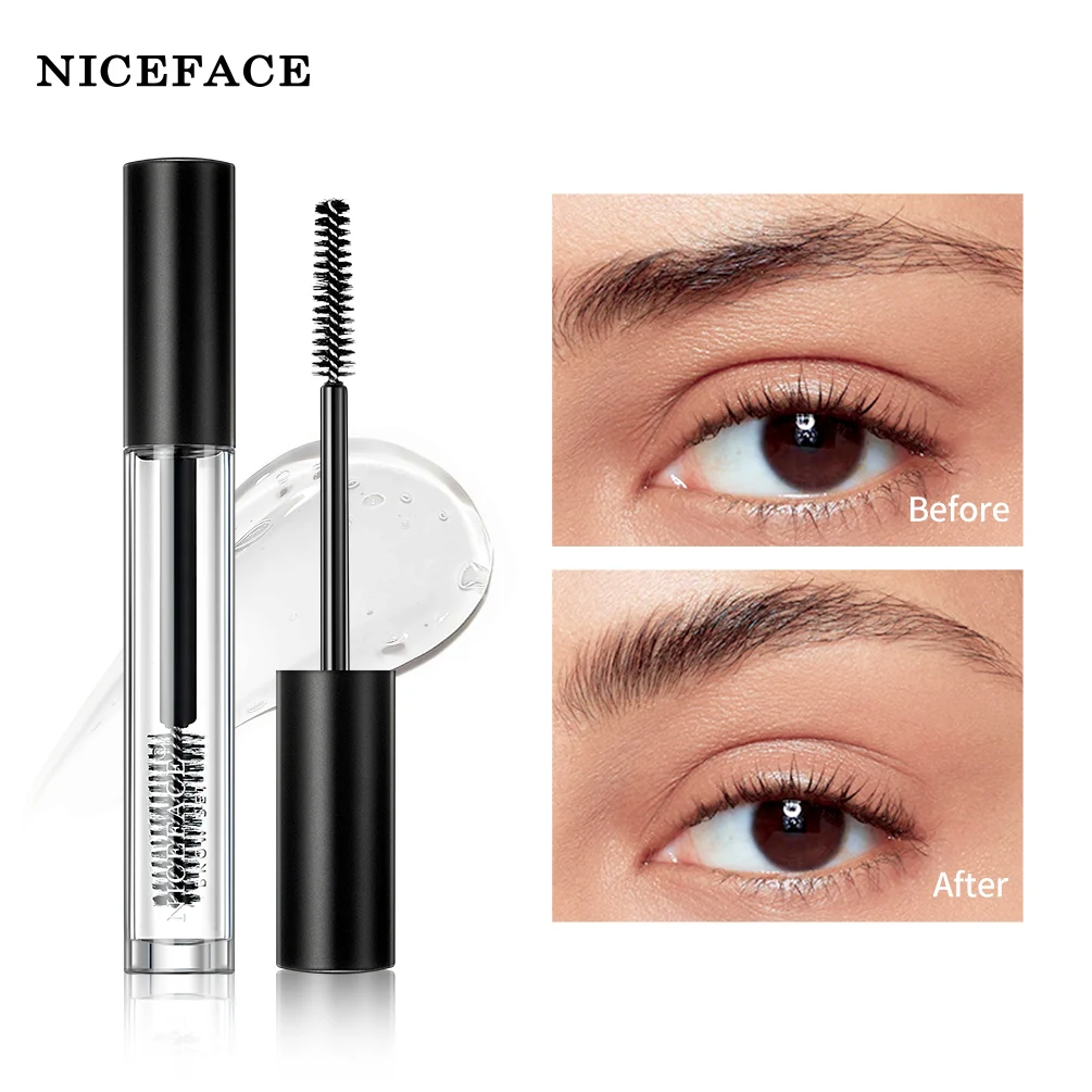 NICEFACE Transparent Eyebrow Gel Brows Wax Waterproof Long-Lasting With 3D Brush Brow Styling Soap For Eyebrows Women's Cosmetic