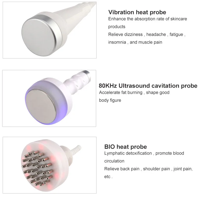 6in1 Cavitation อัลตราโซนิกสูญญากาศเครื่องกระชับสัดส่วน Face Lift เซลลูไลท์อุปกรณ์สั่นเครื่องทําความร้อนกระชับสัดส่วน Anti-cellulite นวด