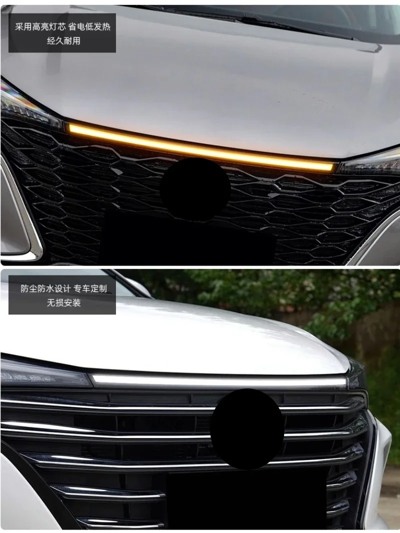 

Индивидуальный передний светодиодный светильник-гриль для Changan Eado Plus 20-23 Модифицированный передний центральный светильник указателя поворота Body Kit Auto A