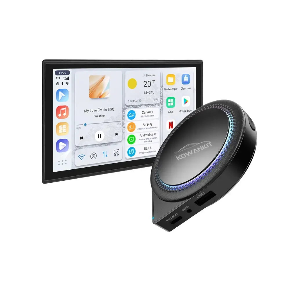 

In stock HD-port Carplay Ai Box Open Android 13 QCM6125 Chipset 8gb 128gb Wireless Carplay Adapter Carplay Magic Box