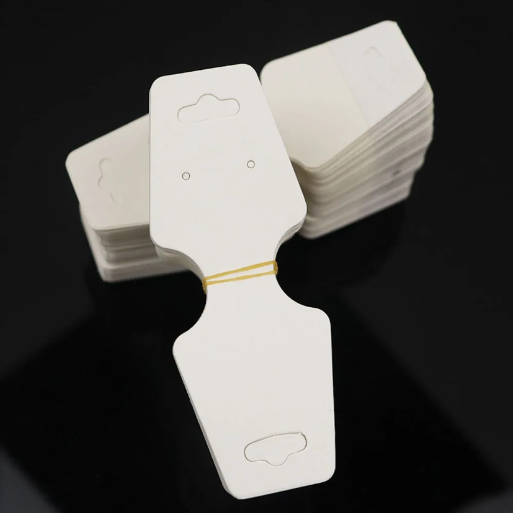 100pcs Foldable Jewelry Display Card Bracelet Display Kraft Paper DIY Jewelry Display Card Sturdy Necklace Display